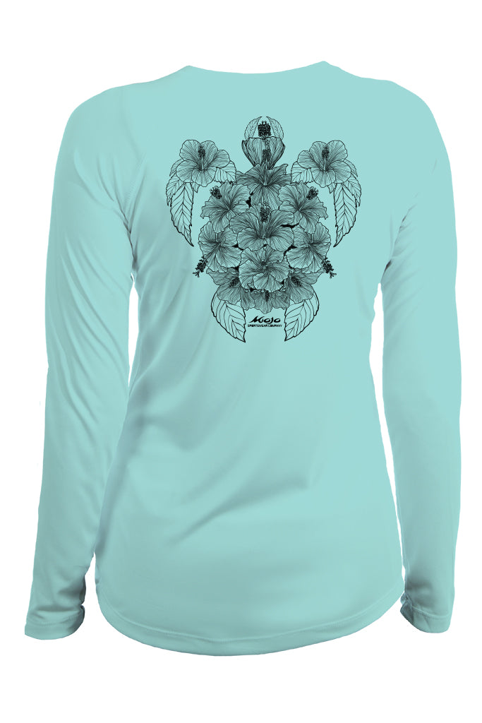 Hibiscus Turtle Chica Costera - Mojo Sportswear Company